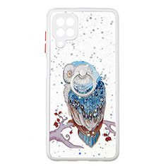 Coque Silicone Motif Fantaisie Souple Couleur Unie Etui Housse avec Support Bague Anneau Y01X pour Samsung Galaxy A22 4G Mixte