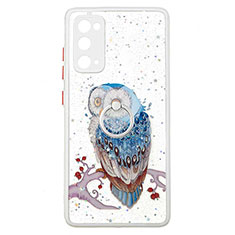 Coque Silicone Motif Fantaisie Souple Couleur Unie Etui Housse avec Support Bague Anneau Y01X pour Samsung Galaxy S20 Lite 5G Mixte