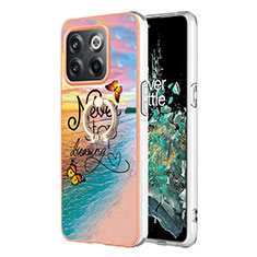 Coque Silicone Motif Fantaisie Souple Couleur Unie Etui Housse avec Support Bague Anneau Y03B pour OnePlus Ace Pro 5G Mixte