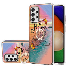 Coque Silicone Motif Fantaisie Souple Couleur Unie Etui Housse avec Support Bague Anneau Y03B pour Samsung Galaxy A52s 5G Mixte