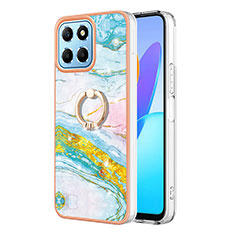 Coque Silicone Motif Fantaisie Souple Couleur Unie Etui Housse avec Support Bague Anneau Y05B pour Huawei Honor X6 Colorful