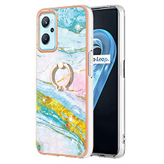 Coque Silicone Motif Fantaisie Souple Couleur Unie Etui Housse avec Support Bague Anneau Y05B pour Oppo K10 4G Colorful