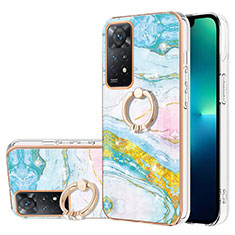 Coque Silicone Motif Fantaisie Souple Couleur Unie Etui Housse avec Support Bague Anneau Y05B pour Xiaomi Redmi Note 11 Pro 4G Colorful