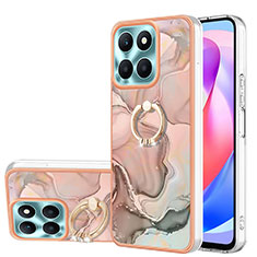 Coque Silicone Motif Fantaisie Souple Couleur Unie Etui Housse avec Support Bague Anneau YB1 pour Huawei Honor X6a Mixte