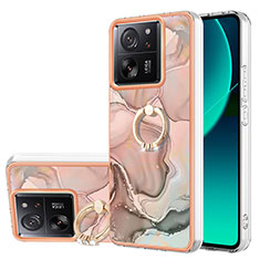 Coque Silicone Motif Fantaisie Souple Couleur Unie Etui Housse avec Support Bague Anneau YB1 pour Xiaomi Redmi K60 Ultra 5G Mixte