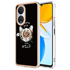 Coque Silicone Motif Fantaisie Souple Couleur Unie Etui Housse avec Support Bague Anneau YB2 pour Huawei Honor X7 Mixte