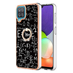 Coque Silicone Motif Fantaisie Souple Couleur Unie Etui Housse avec Support Bague Anneau YB2 pour Samsung Galaxy A12 5G Mixte