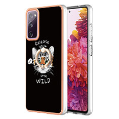 Coque Silicone Motif Fantaisie Souple Couleur Unie Etui Housse avec Support Bague Anneau YB2 pour Samsung Galaxy S20 FE 5G Mixte