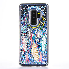 Coque Silicone Motif Fantaisie Souple Couleur Unie Etui Housse K01 pour Samsung Galaxy S9 Plus Bleu Ciel