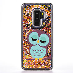 Coque Silicone Motif Fantaisie Souple Couleur Unie Etui Housse K01 pour Samsung Galaxy S9 Plus Cyan