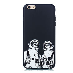 Coque Silicone Motif Fantaisie Souple Couleur Unie Etui Housse pour Apple iPhone 6 Plus Blanc