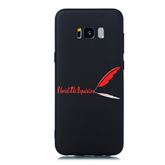 Coque Silicone Motif Fantaisie Souple Couleur Unie Etui Housse S01 pour Samsung Galaxy S8 Plus Rouge