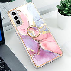 Coque Silicone Motif Fantaisie Souple Couleur Unie Etui Housse S02 pour Samsung Galaxy S21 FE 5G Rose