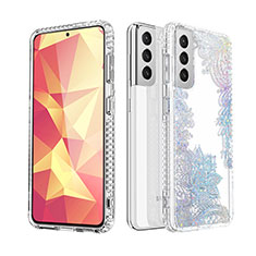 Coque Silicone Motif Fantaisie Souple Couleur Unie Etui Housse S03 pour Samsung Galaxy S22 Plus 5G Blanc