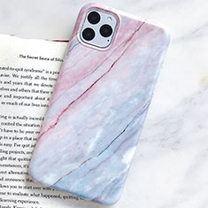 Coque Silicone Motif Fantaisie Souple Couleur Unie Etui Housse S10 pour Apple iPhone 11 Pro Cyan