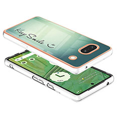 Coque Silicone Motif Fantaisie Souple Couleur Unie Etui Housse SD7 pour Google Pixel 7a 5G Vert