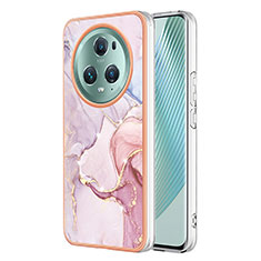 Coque Silicone Motif Fantaisie Souple Couleur Unie Etui Housse Y01B pour Huawei Honor X9a 5G Rose