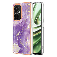 Coque Silicone Motif Fantaisie Souple Couleur Unie Etui Housse Y01B pour OnePlus Nord CE 3 5G Violet