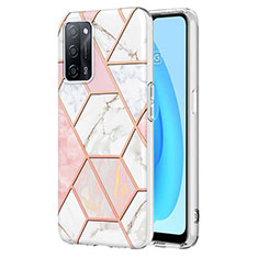 Coque Silicone Motif Fantaisie Souple Couleur Unie Etui Housse Y01B pour Oppo A56 5G Rose