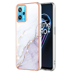 Coque Silicone Motif Fantaisie Souple Couleur Unie Etui Housse Y01B pour Realme 9 4G Blanc