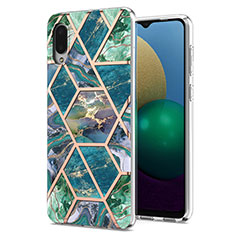 Coque Silicone Motif Fantaisie Souple Couleur Unie Etui Housse Y01B pour Samsung Galaxy A02 Vert Nuit