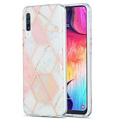 Coque Silicone Motif Fantaisie Souple Couleur Unie Etui Housse Y01B pour Samsung Galaxy A30S Rose