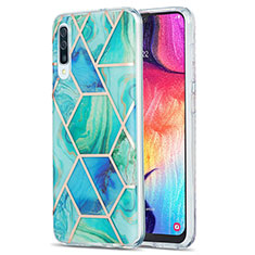 Coque Silicone Motif Fantaisie Souple Couleur Unie Etui Housse Y01B pour Samsung Galaxy A30S Vert