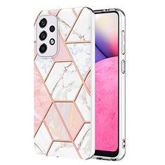 Coque Silicone Motif Fantaisie Souple Couleur Unie Etui Housse Y01B pour Samsung Galaxy A33 5G Rose