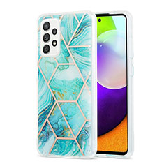 Coque Silicone Motif Fantaisie Souple Couleur Unie Etui Housse Y01B pour Samsung Galaxy A52 4G Pastel Vert