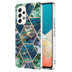 Coque Silicone Motif Fantaisie Souple Couleur Unie Etui Housse Y01B pour Samsung Galaxy A53 5G Vert Nuit