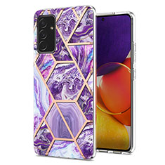 Coque Silicone Motif Fantaisie Souple Couleur Unie Etui Housse Y01B pour Samsung Galaxy F34 5G Violet