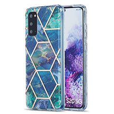 Coque Silicone Motif Fantaisie Souple Couleur Unie Etui Housse Y01B pour Samsung Galaxy S20 Vert Nuit