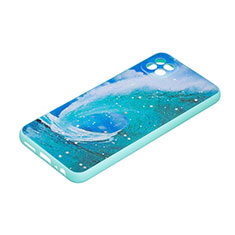 Coque Silicone Motif Fantaisie Souple Couleur Unie Etui Housse Y01X pour Samsung Galaxy A22s 5G Vert