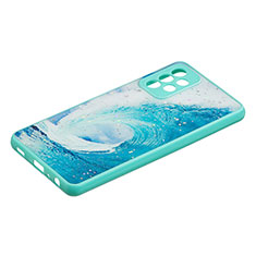 Coque Silicone Motif Fantaisie Souple Couleur Unie Etui Housse Y01X pour Samsung Galaxy A72 5G Vert