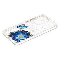 Coque Silicone Motif Fantaisie Souple Couleur Unie Etui Housse Y01X pour Samsung Galaxy S20 Ultra 5G Bleu