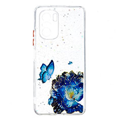 Coque Silicone Motif Fantaisie Souple Couleur Unie Etui Housse Y01X pour Xiaomi Mi 11X 5G Bleu