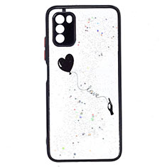 Coque Silicone Motif Fantaisie Souple Couleur Unie Etui Housse Y01X pour Xiaomi Poco M3 Noir