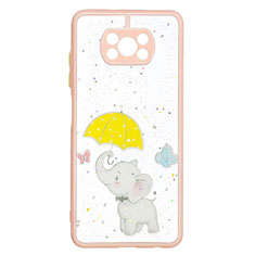 Coque Silicone Motif Fantaisie Souple Couleur Unie Etui Housse Y01X pour Xiaomi Poco X3 Jaune