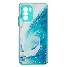 Coque Silicone Motif Fantaisie Souple Couleur Unie Etui Housse Y01X pour Xiaomi Redmi K40 Pro 5G Vert