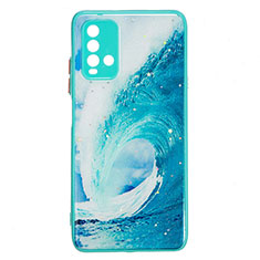 Coque Silicone Motif Fantaisie Souple Couleur Unie Etui Housse Y01X pour Xiaomi Redmi Note 9 4G Vert