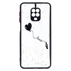 Coque Silicone Motif Fantaisie Souple Couleur Unie Etui Housse Y01X pour Xiaomi Redmi Note 9 Pro Max Noir