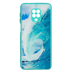 Coque Silicone Motif Fantaisie Souple Couleur Unie Etui Housse Y01X pour Xiaomi Redmi Note 9 Pro Vert