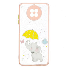 Coque Silicone Motif Fantaisie Souple Couleur Unie Etui Housse Y01X pour Xiaomi Redmi Note 9T 5G Jaune