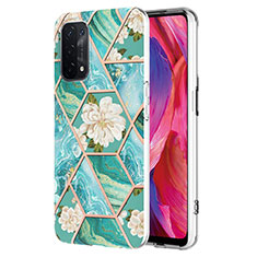 Coque Silicone Motif Fantaisie Souple Couleur Unie Etui Housse Y02B pour OnePlus Nord N200 5G Vert