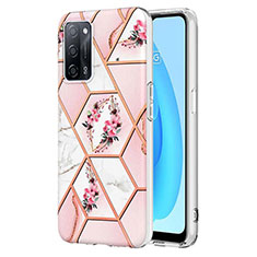 Coque Silicone Motif Fantaisie Souple Couleur Unie Etui Housse Y02B pour Oppo A55 5G Rose