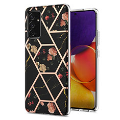 Coque Silicone Motif Fantaisie Souple Couleur Unie Etui Housse Y02B pour Samsung Galaxy A25 5G Noir