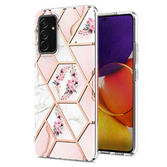 Coque Silicone Motif Fantaisie Souple Couleur Unie Etui Housse Y02B pour Samsung Galaxy A34 5G Rose