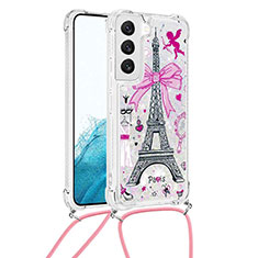 Coque Silicone Motif Fantaisie Souple Couleur Unie Etui Housse Y02B pour Samsung Galaxy S21 5G Gris