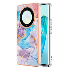 Coque Silicone Motif Fantaisie Souple Couleur Unie Etui Housse Y03B pour Huawei Honor X9a 5G Bleu