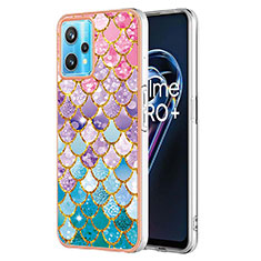 Coque Silicone Motif Fantaisie Souple Couleur Unie Etui Housse Y03B pour Realme 9 4G Colorful